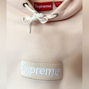SUPREME PEACH BOX LOGO HOODIE
